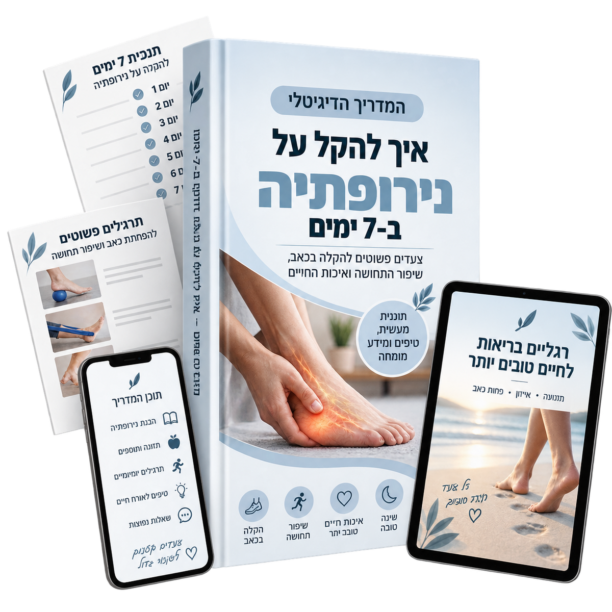 מדריך דיגיטלי - איך להקל על כאבי נירופתיה תוך 7 ימים